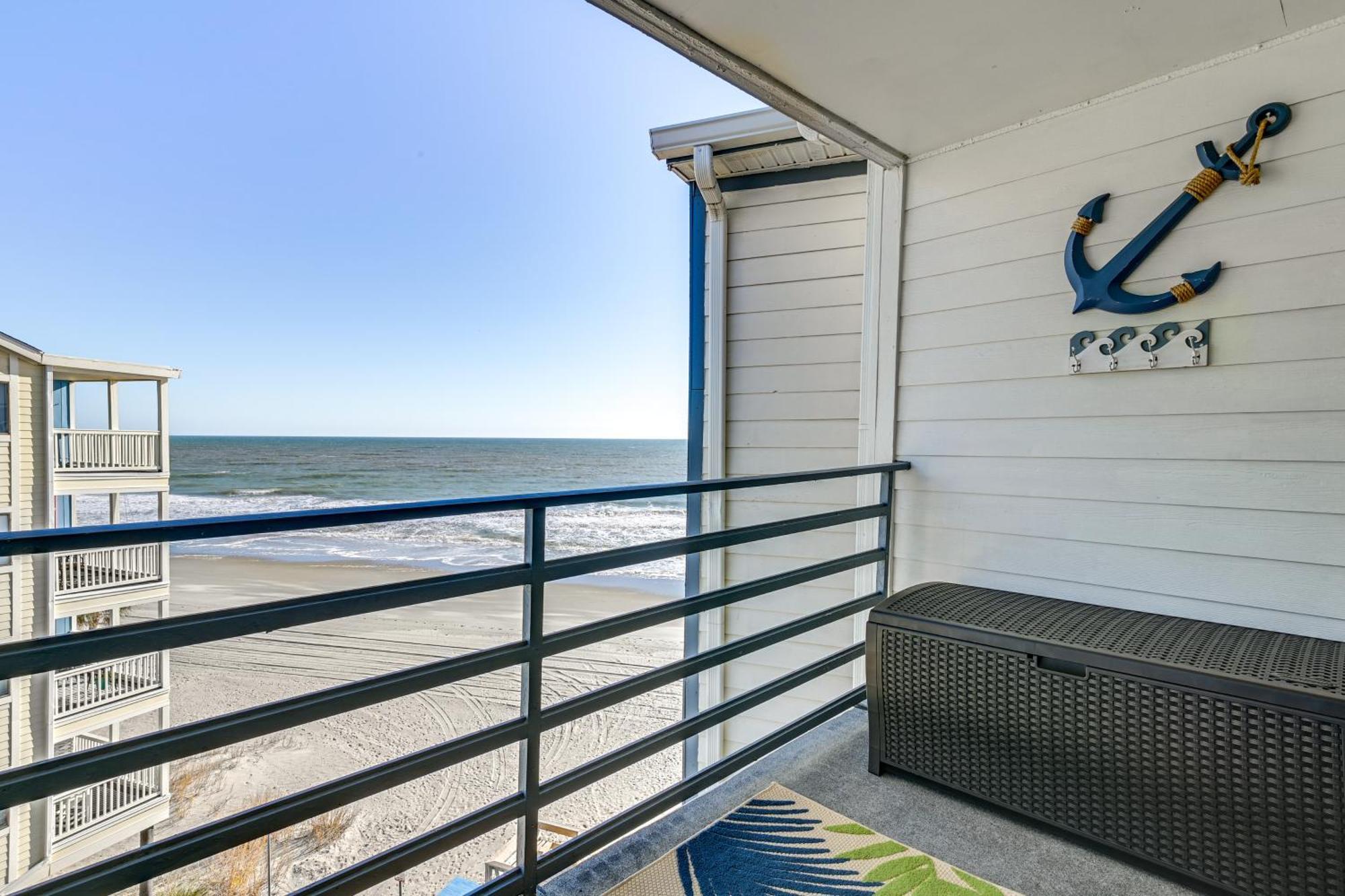 Cozy Beachfront Condo With Wifi, Views And Pool Access Myrtle Beach Exterior foto